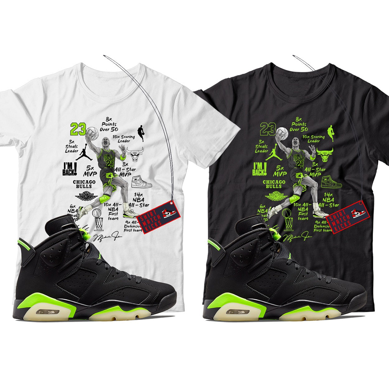 Jordan 6 Electric Green shirt