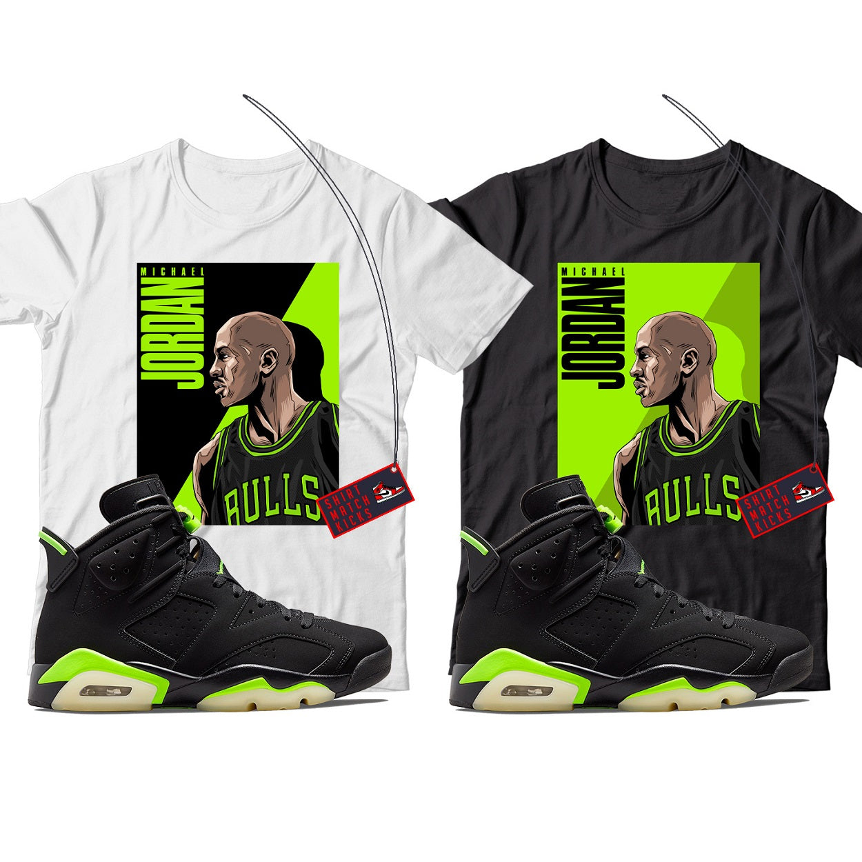 Jordan 6 Electric Green shirt
