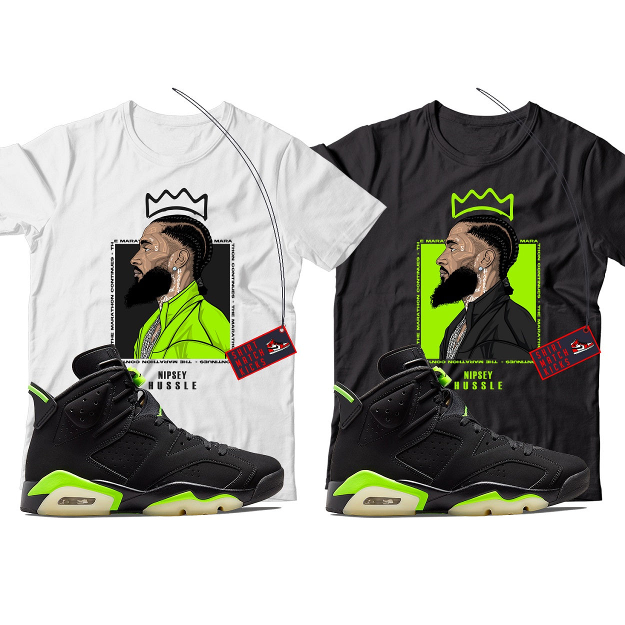 Jordan 6 Electric Green shirt