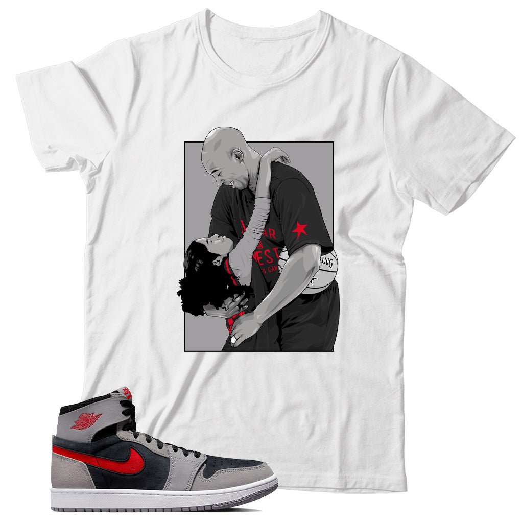 Jordan 1 Black Fire Red Cement shirt