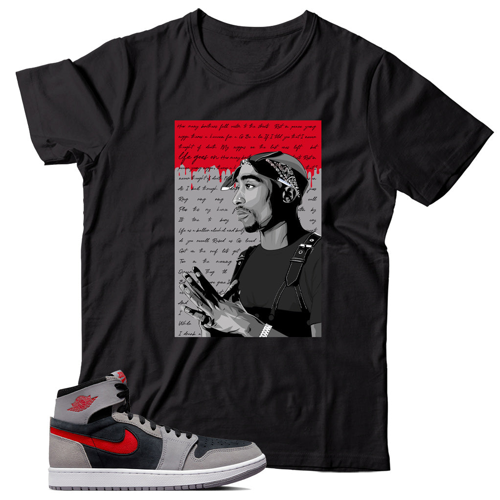 Jordan 1 Black Fire Red Cement shirt
