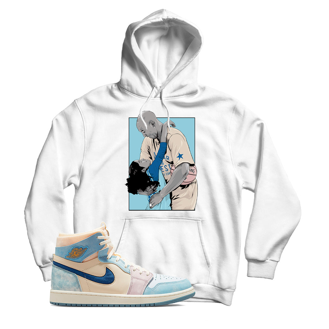 Jordan 1 Celestine Blue hoodie