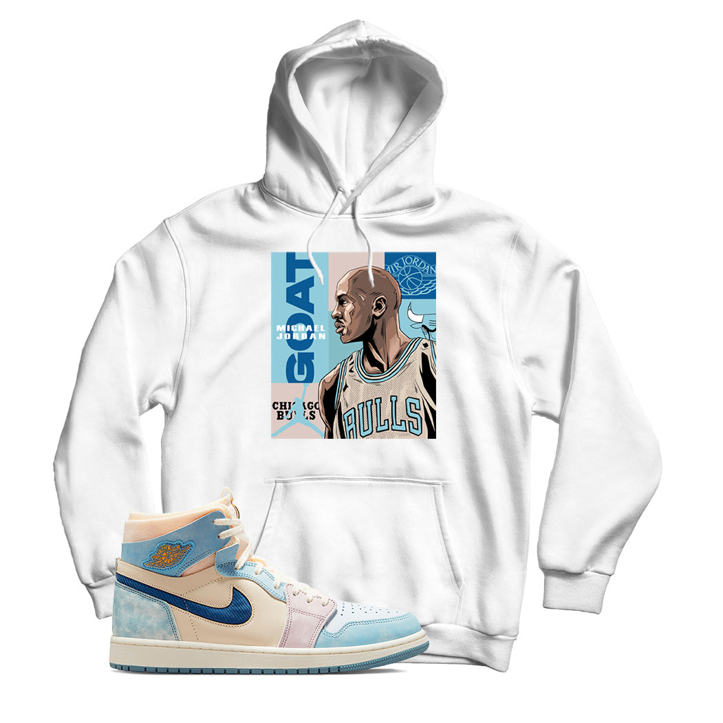 Jordan 1 Celestine Blue hoodie