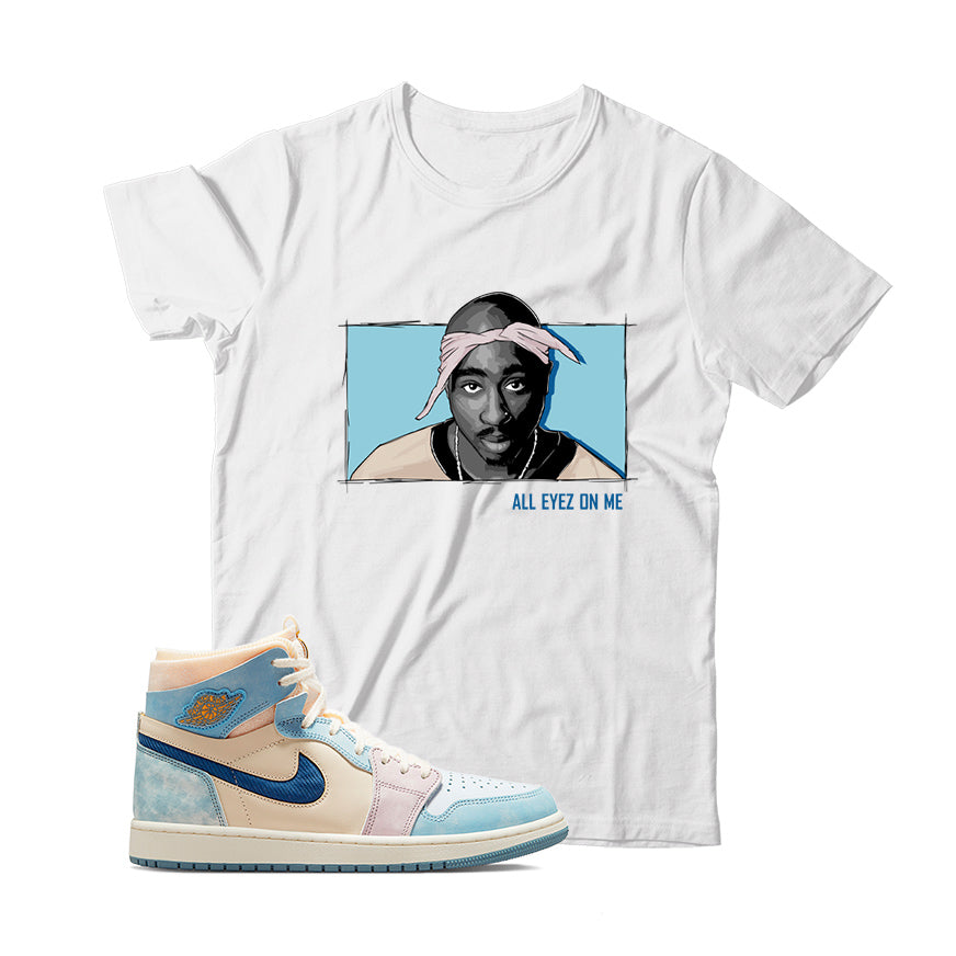 KB T-Shirt Match Jordan 1 Zoom Grey Purple