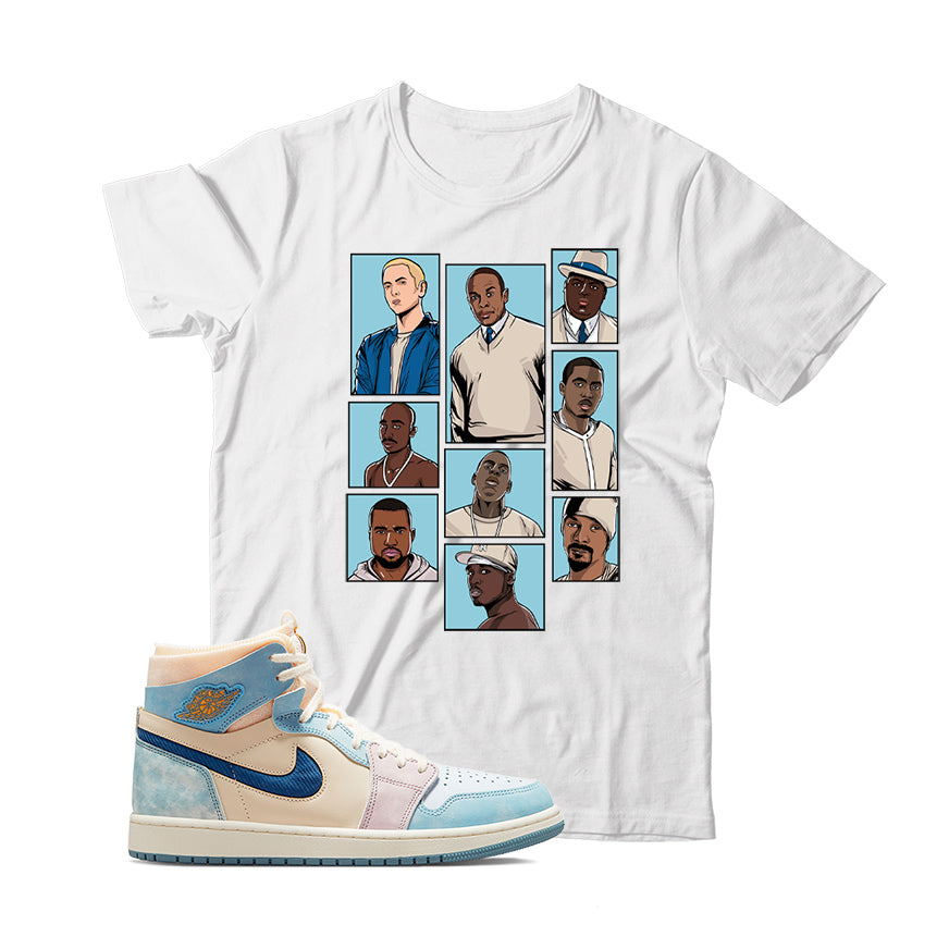 jordan 1 Celestine Blue shirt