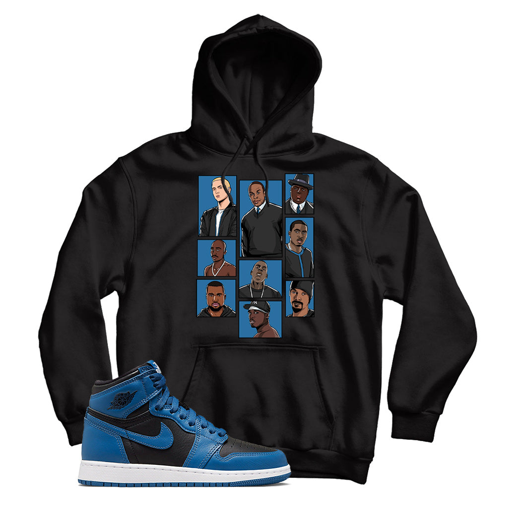 Jordan 1 Dark Marina Blue hoodie