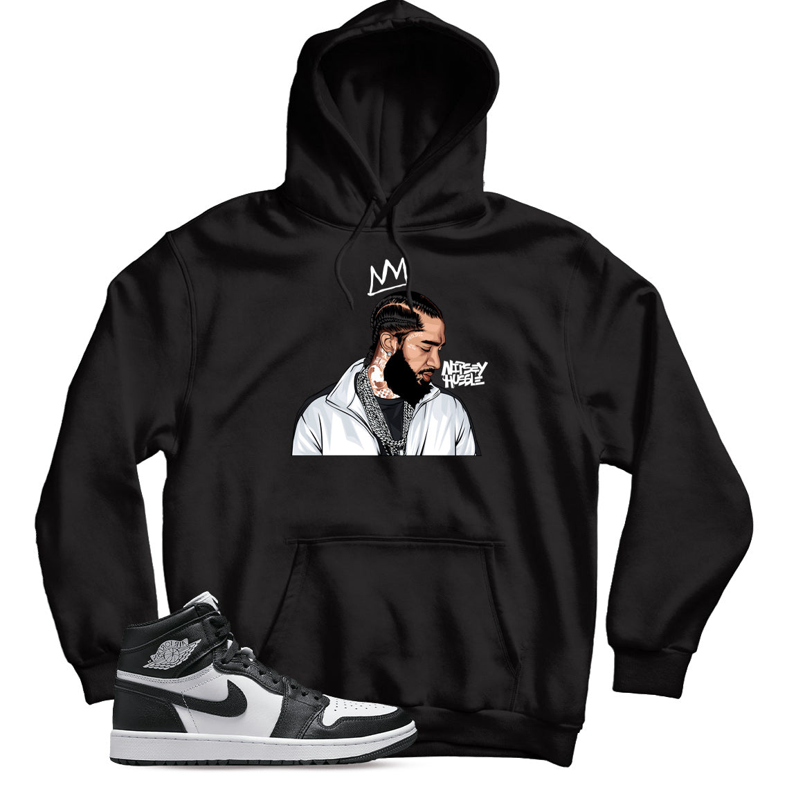 Jordan 1 Golf Black White hoodie