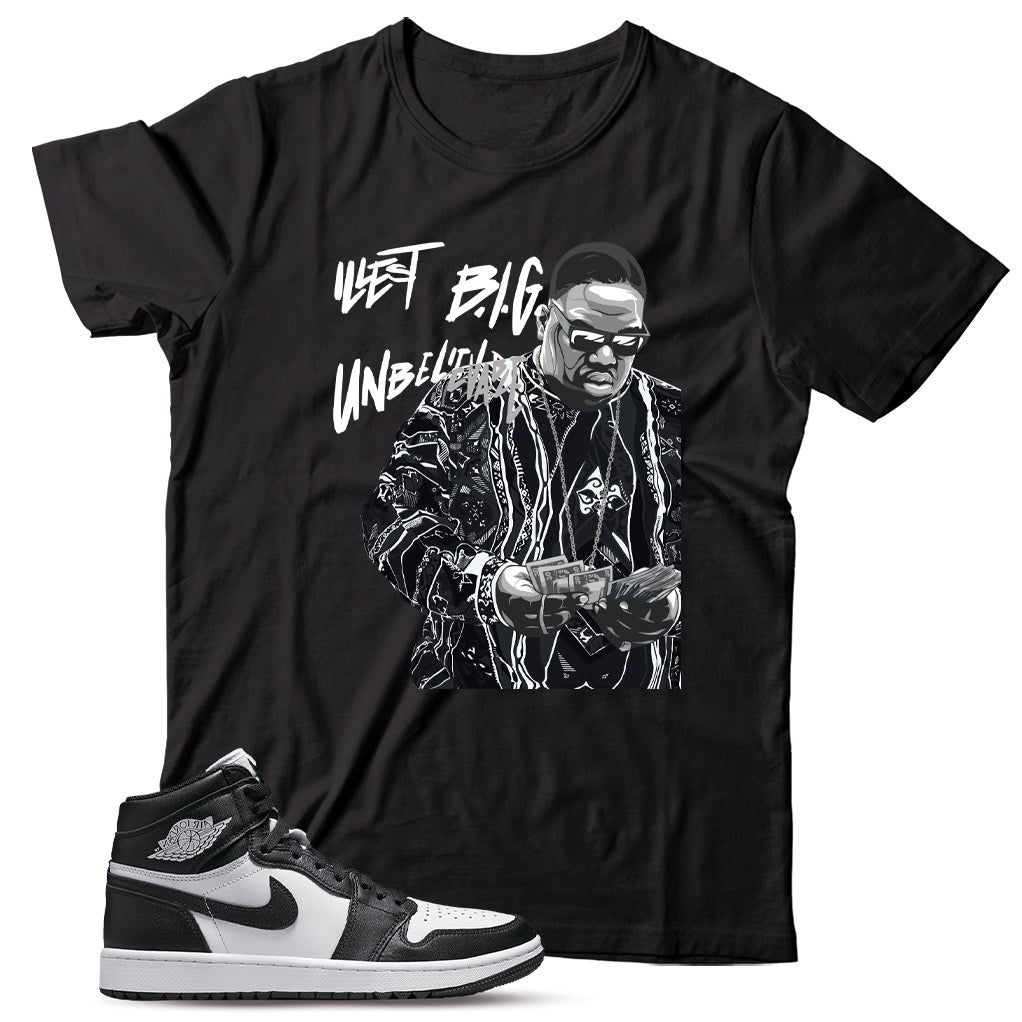 Jordan 1 Golf Black White shirt