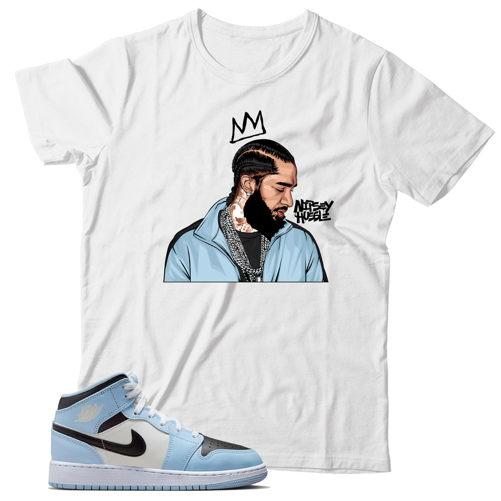Jordan 1 Ice Blue shirt