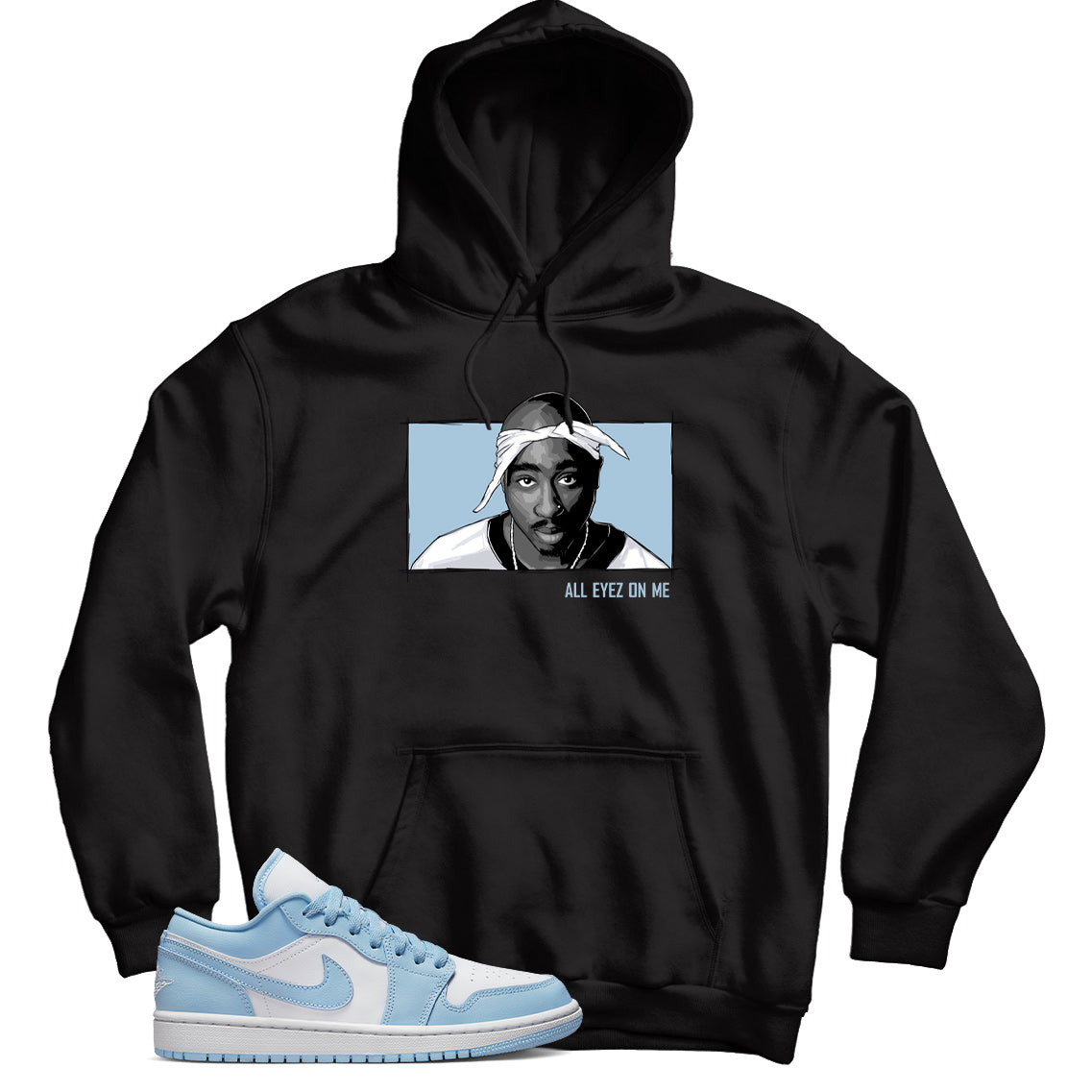 Hoodie Match Jordan 1 Low Aluminum
