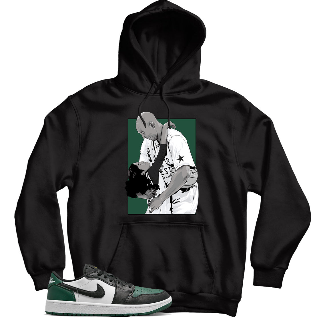 Jordan 1 Low Golf Noble Green hoodie