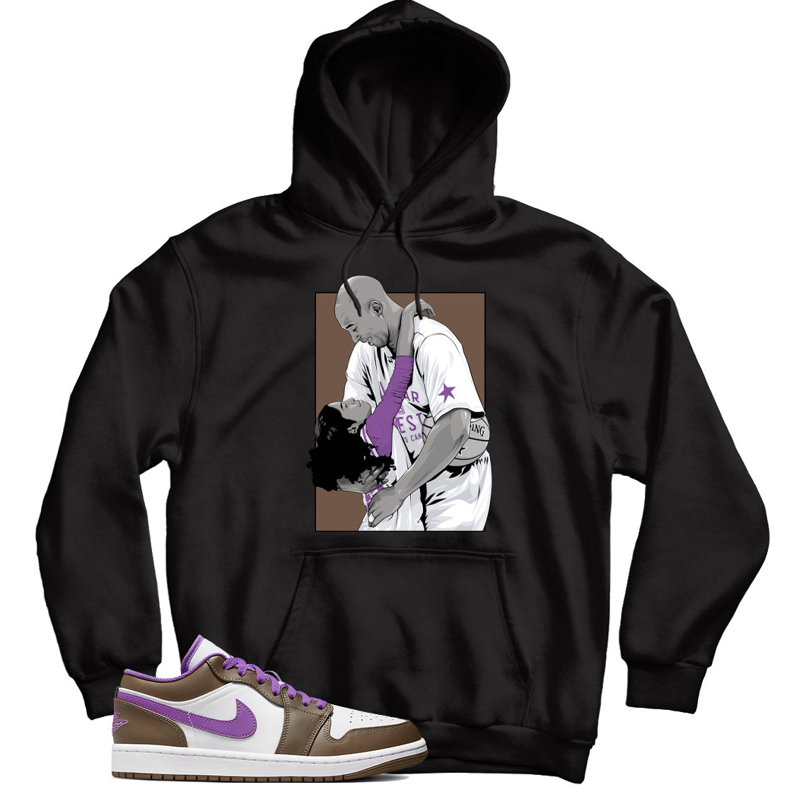 Air Jordan 1 Low Purple Mocha hoodie