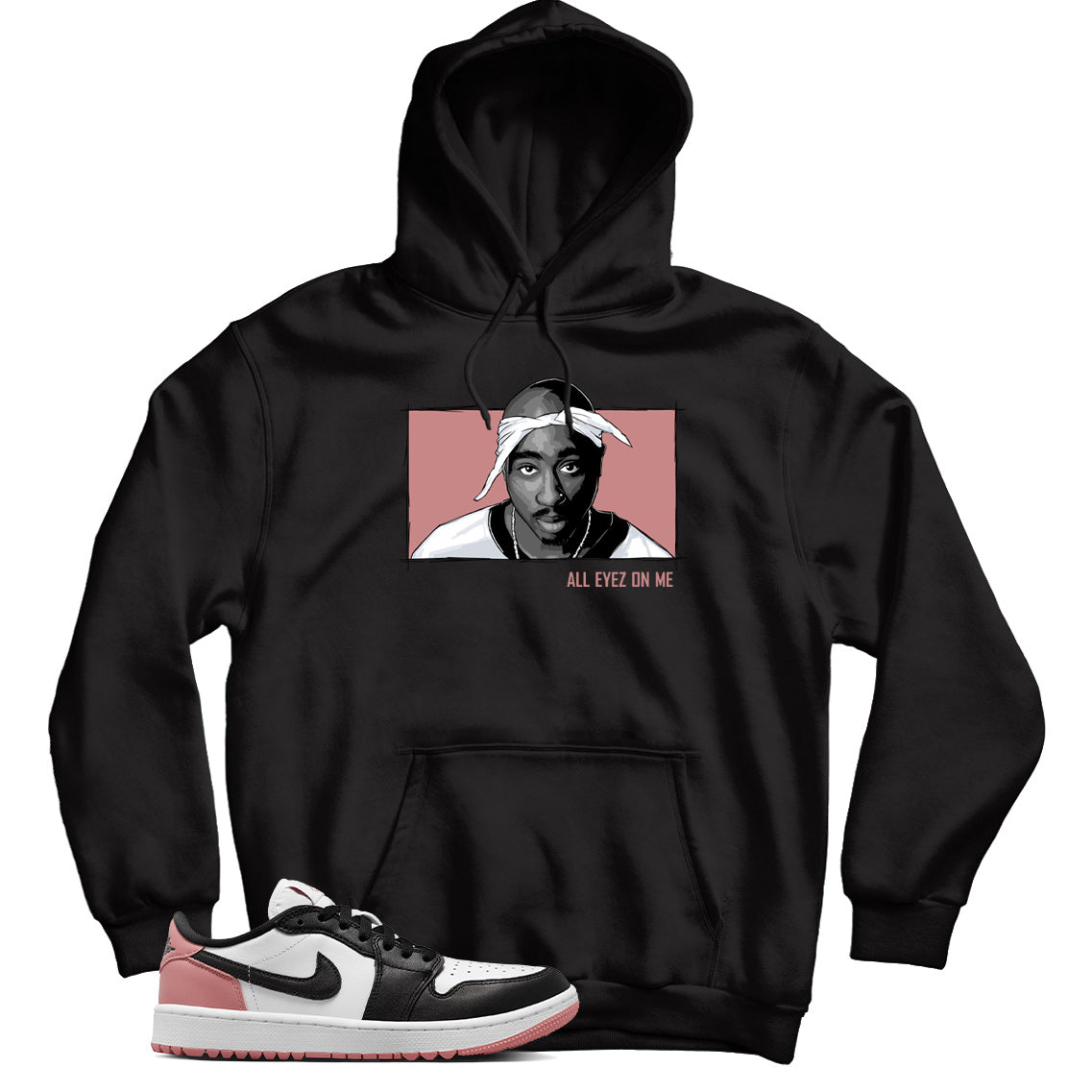 Jordan 1 Low Golf Rust Pink hoodie