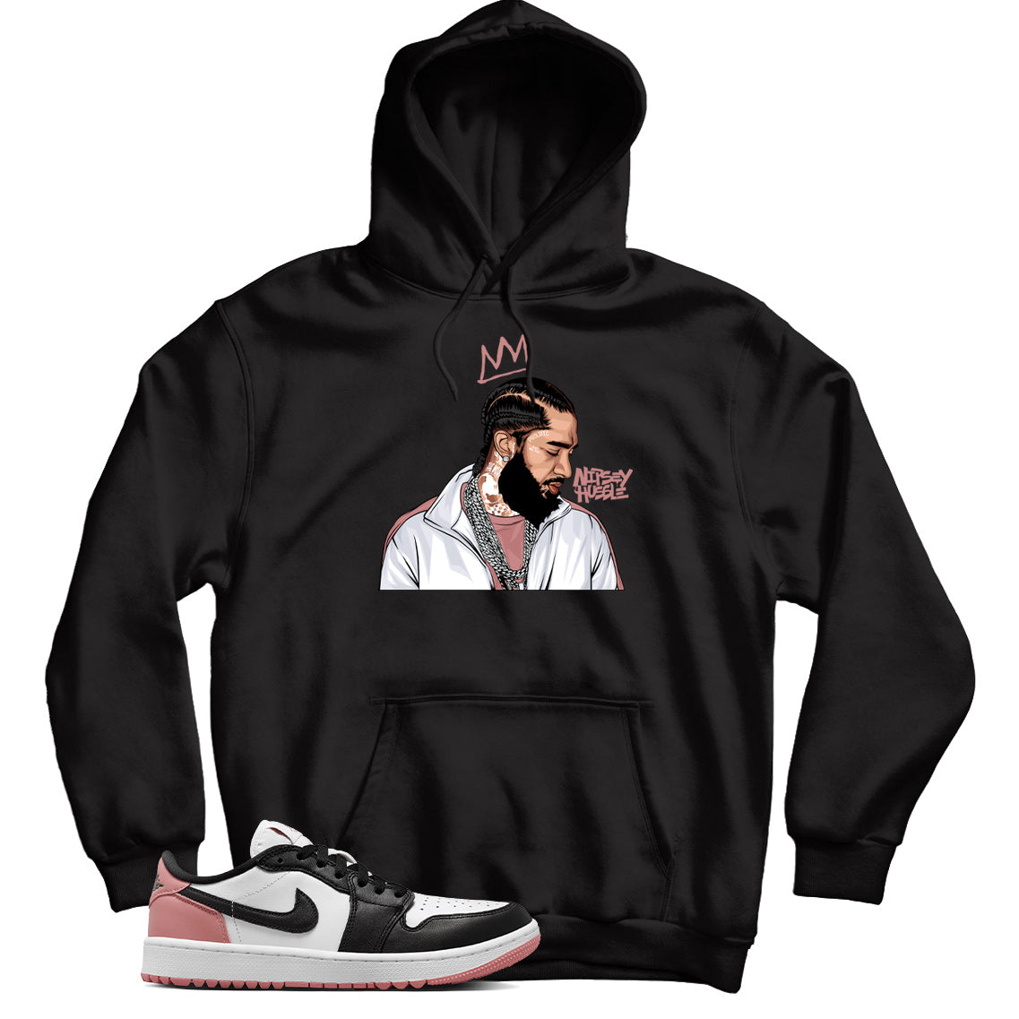 Jordan 1 Rust Pink hoodie