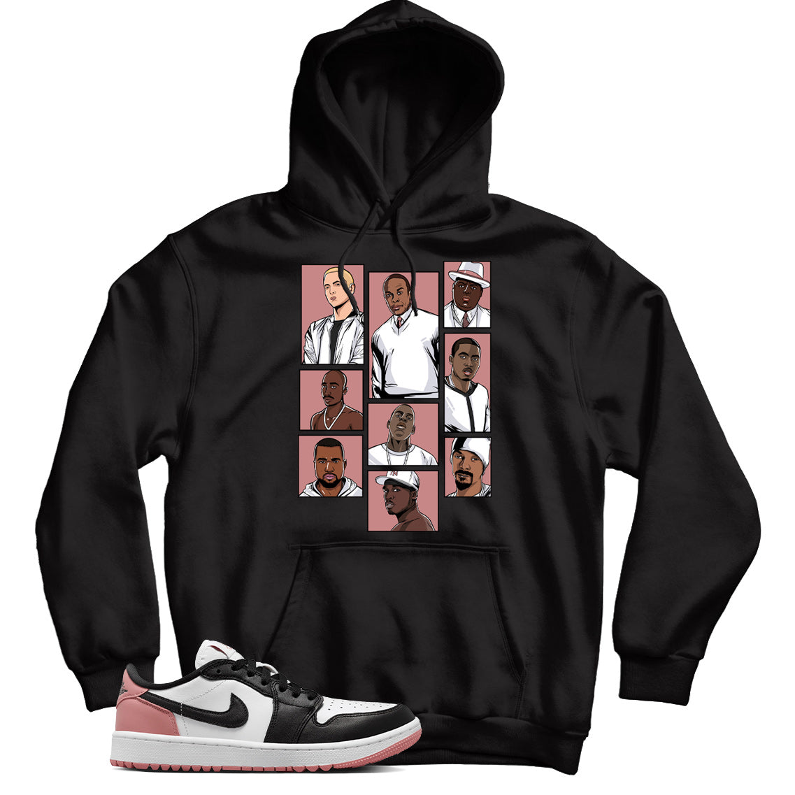 Jordan 1 Rust Pink hoodie