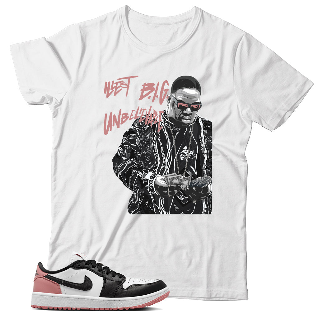 Jordan 1 Low Rust Pink shirt