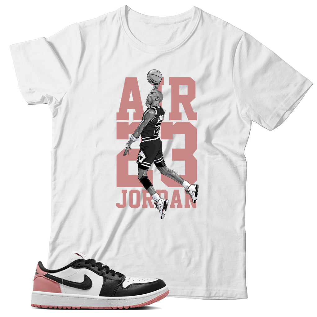 Jordan 1 Low Rust Pink shirt