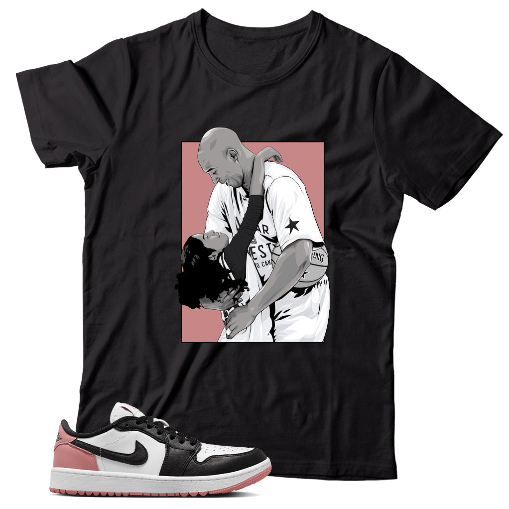 Jordan 1 Low Rust Pink shirt