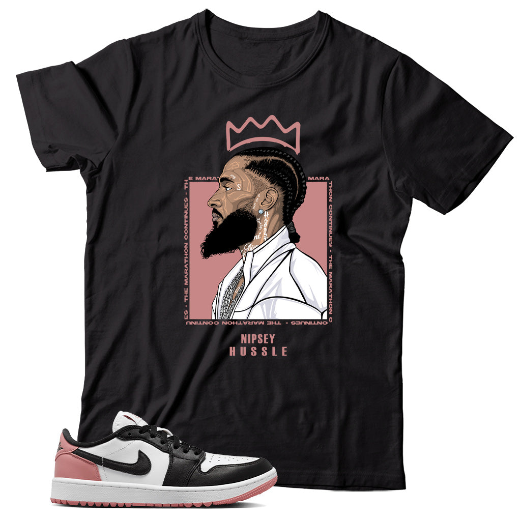 Jordan 1 Low Rust Pink shirt