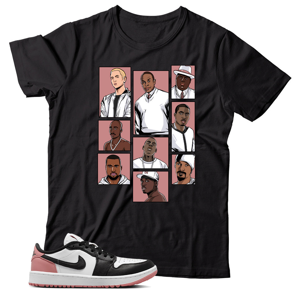Jordan 1 Low Rust Pink shirt