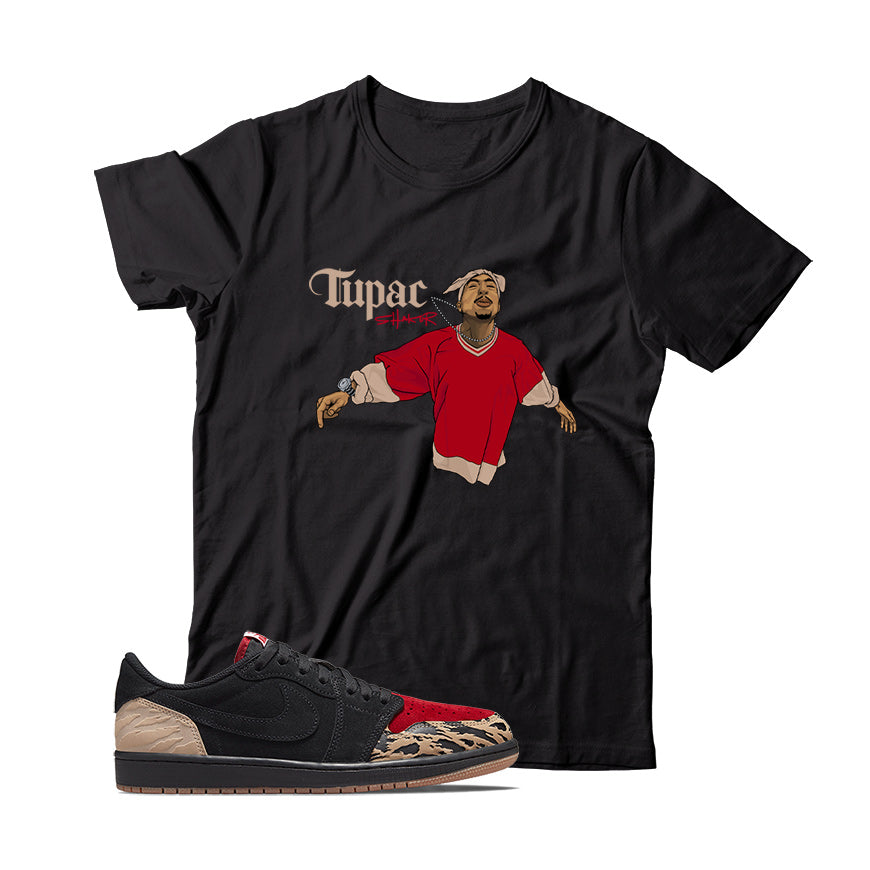 Jordan 1 Low SoleFly shirt