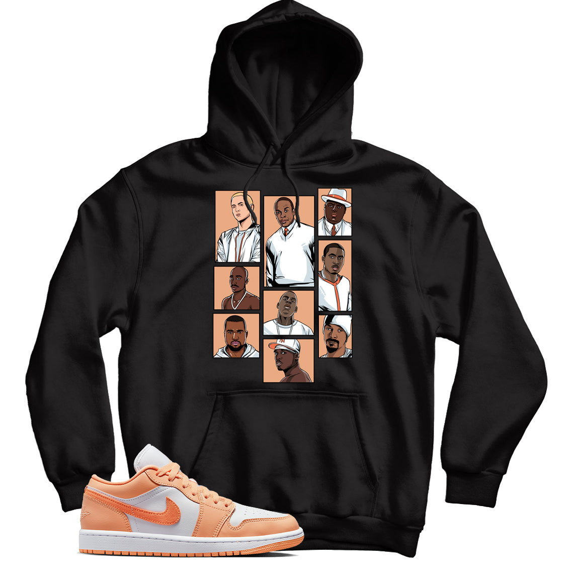 Jordan 1 Low Sunset Haze hoodie