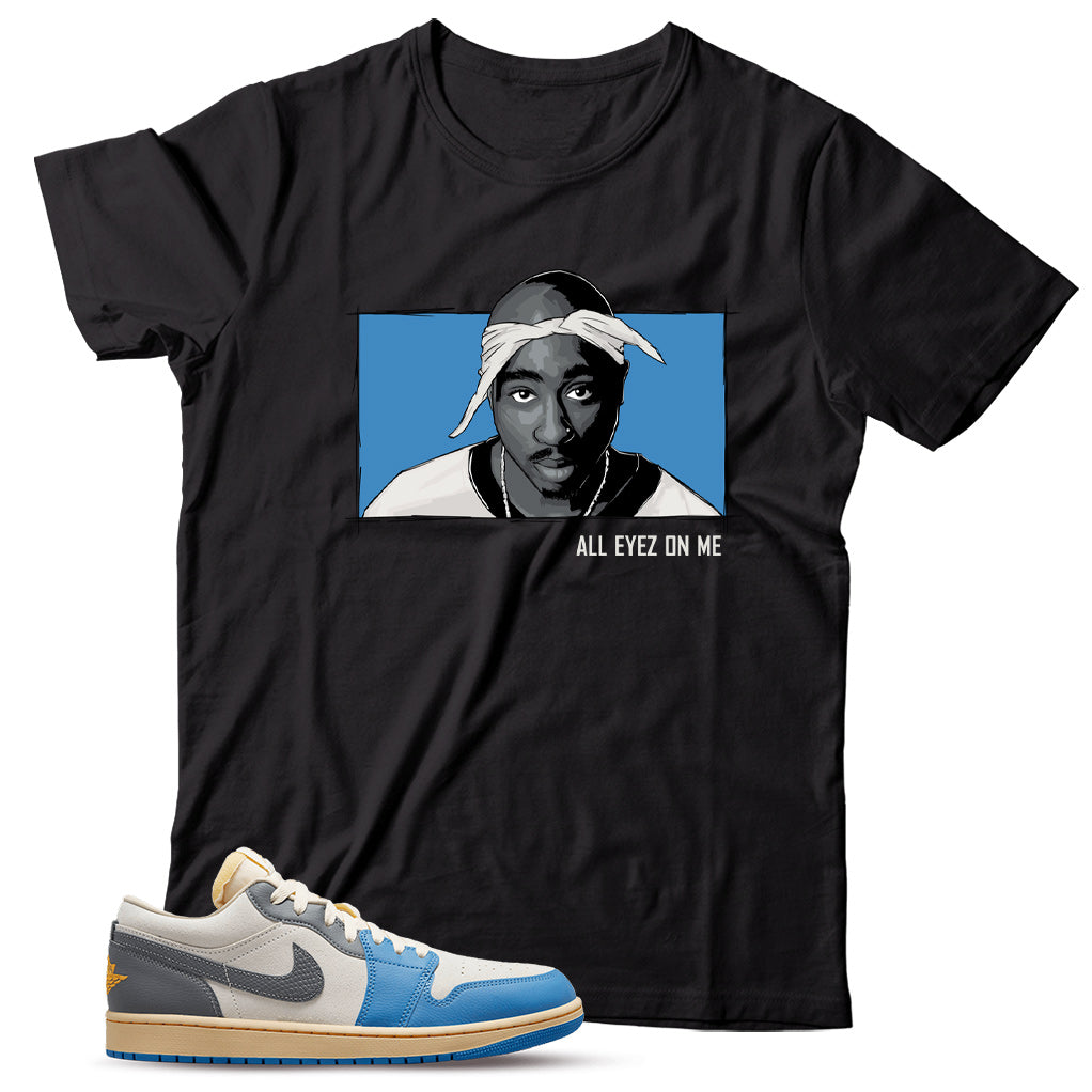 Jordan 1 Low Vintage UNC Grey shirt