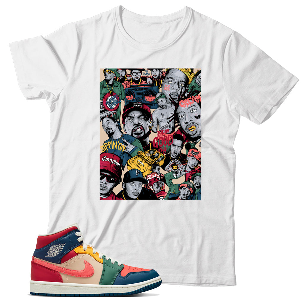 Jordan 1 Multi Color shirt