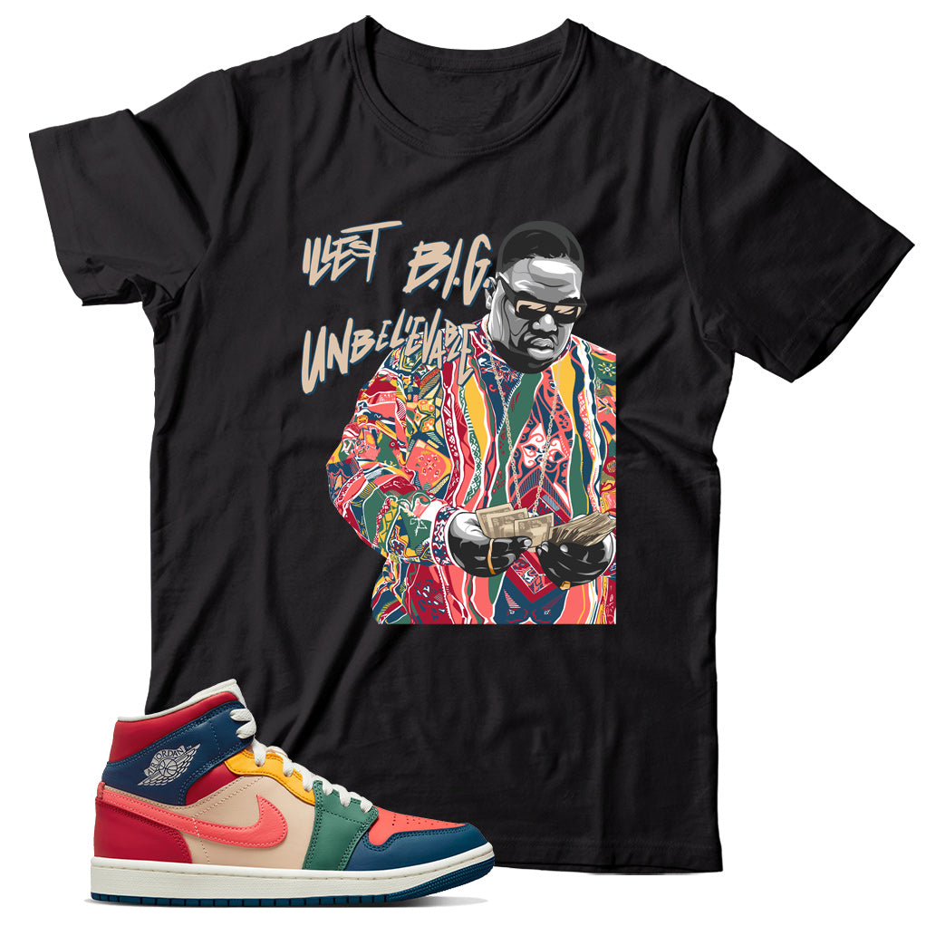 Jordan 1 Multi Color shirt