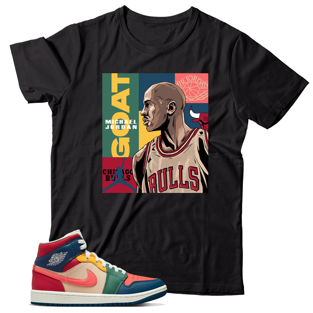 Jordan 1 Multi Color shirt