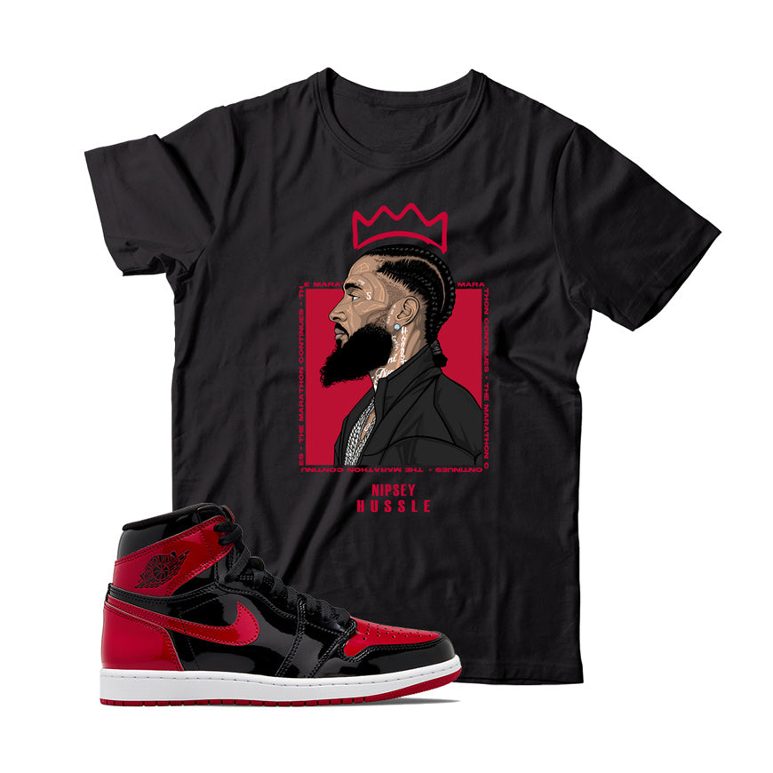 Jordan 1 Patent Bred Shirt