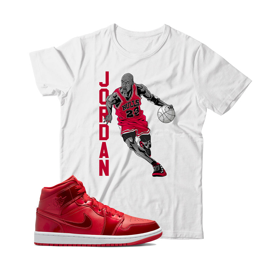 Jordan 1 Pomegranate shirt