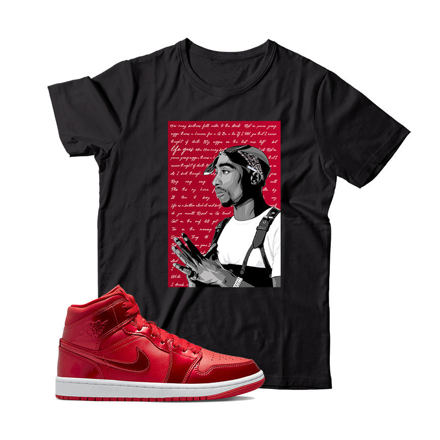 Jordan 1 Pomegranate shirt