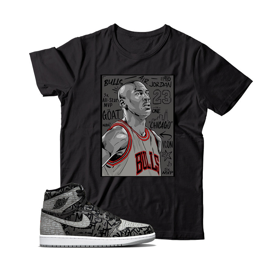 Jordan 1 Rebellionaire shirt