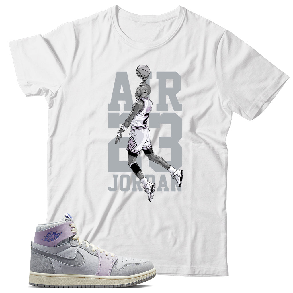 Jordan 1 Grey Purple shirt