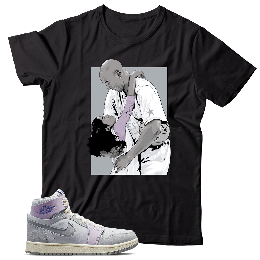 Jordan 1 Grey Purple shirt