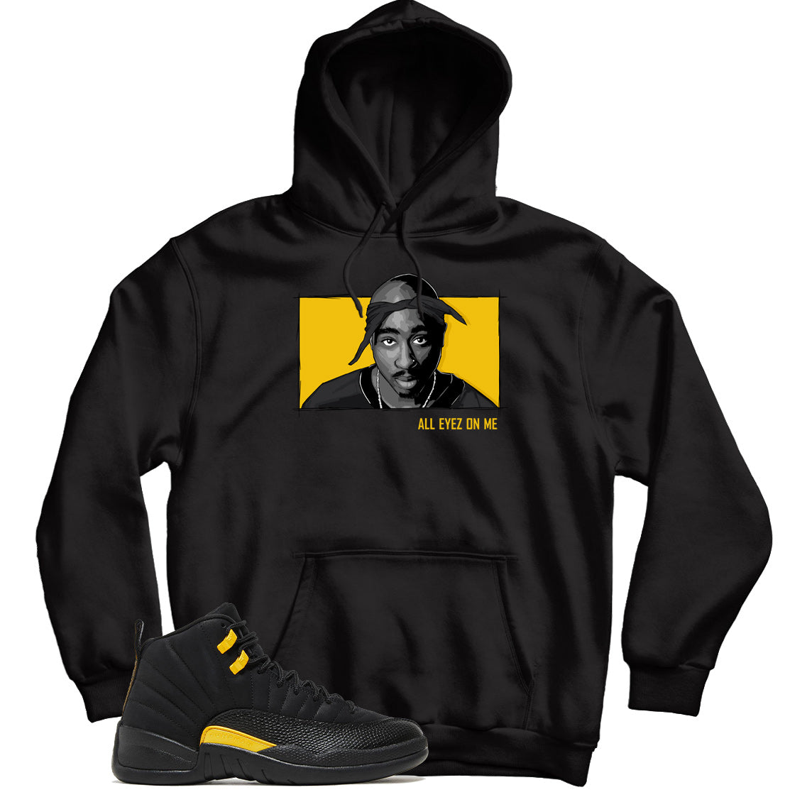 Jordan 12 Black Taxi hoodie
