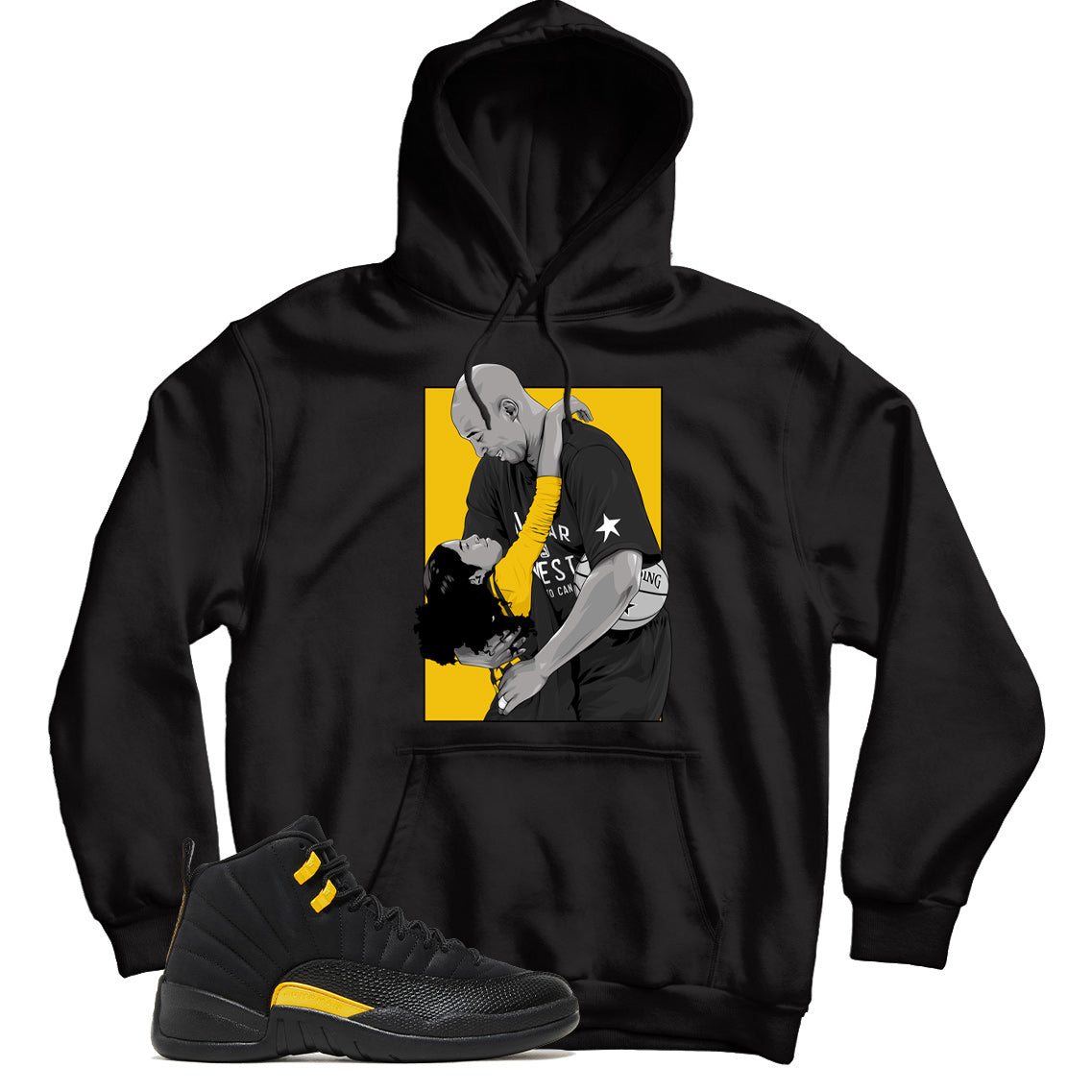 Jordan 12 Black Taxi hoodie