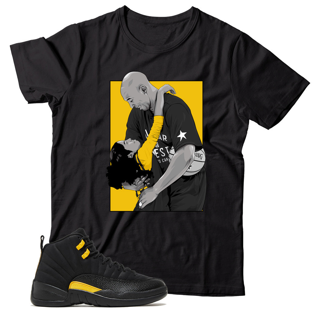 Jordan 12 Black Taxi shirt