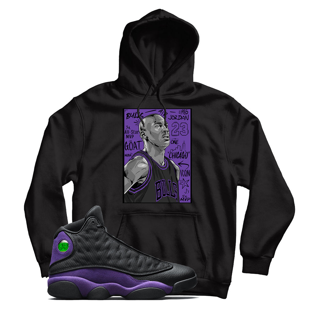 jordan 13 Court Purple hoodie