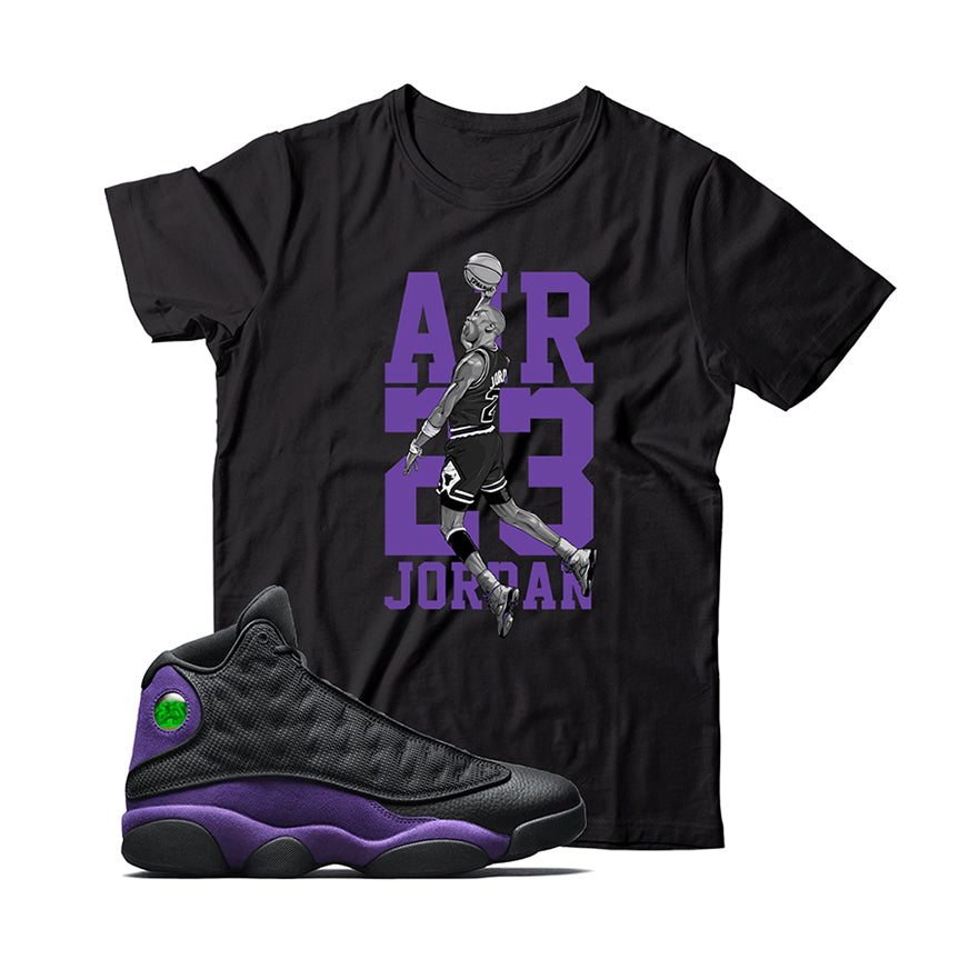 jordan 13 Court Purple shirt