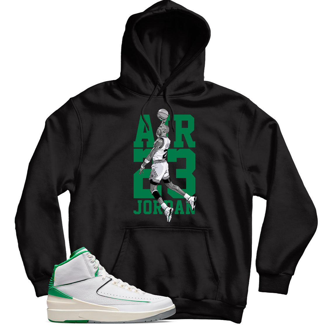 hoodie match Jordan 2 Lucky Green