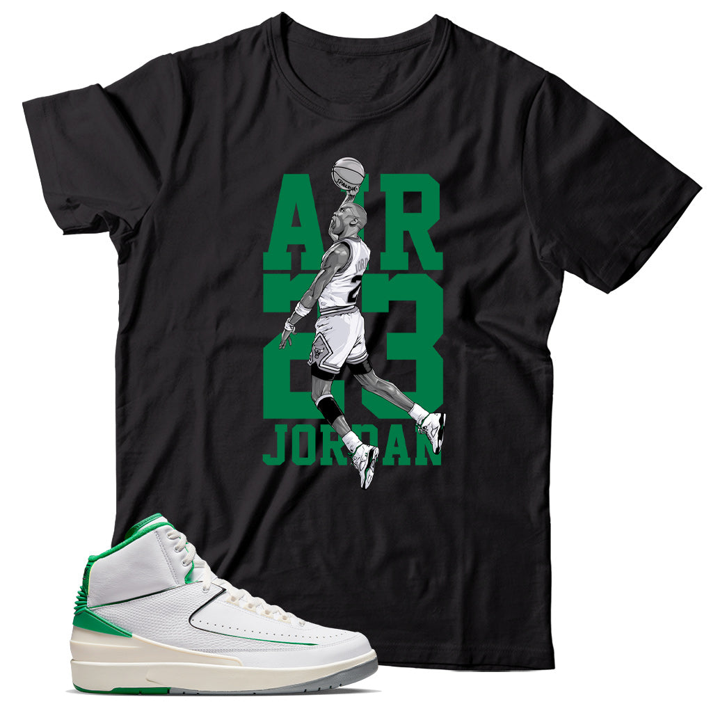 Jordan 2 Lucky Green shirt