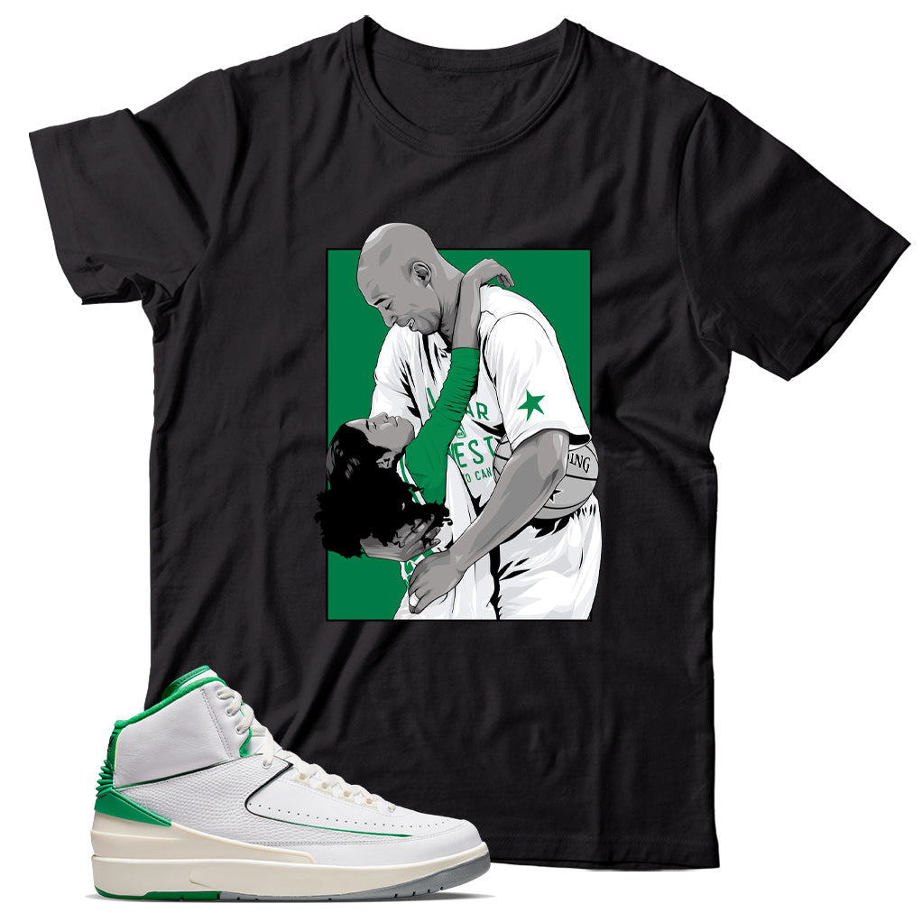 Jordan 2 Lucky Green shirt