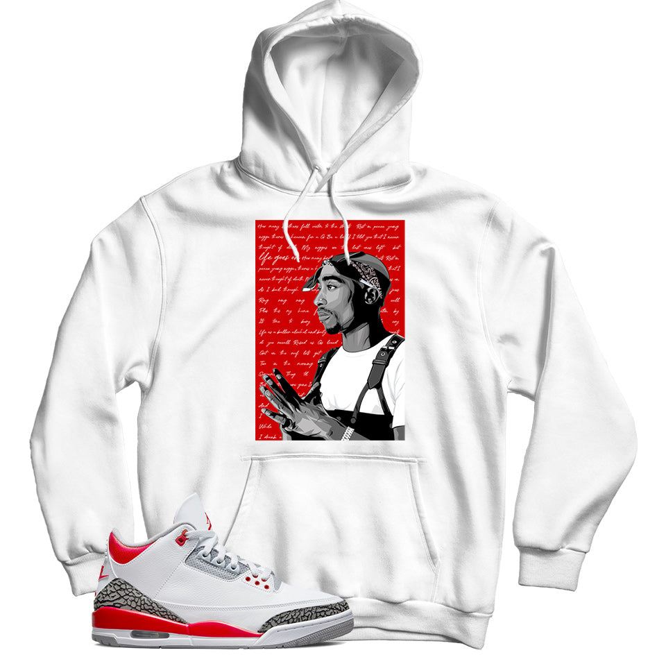 Jordan 3 Fire Red hoodie
