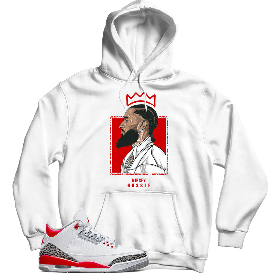 Jordan 3 Fire Red hoodie