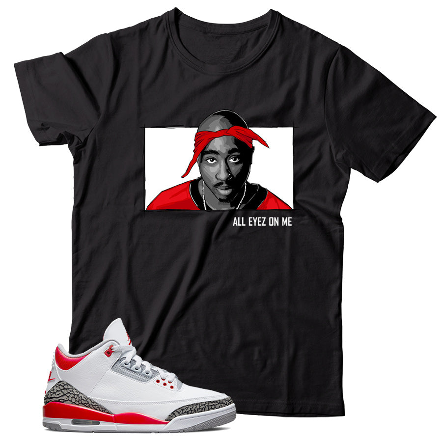 Jordan 3 Fire Red shirt