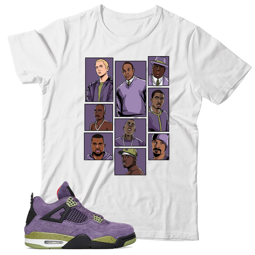 Jordan 4 Canyon Purple shirt
