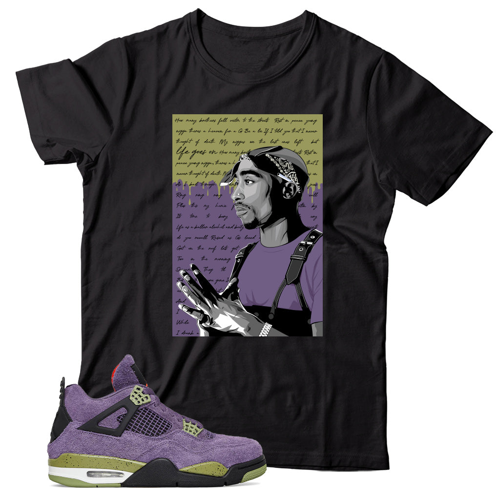 Jordan 4 Canyon Purple shirt