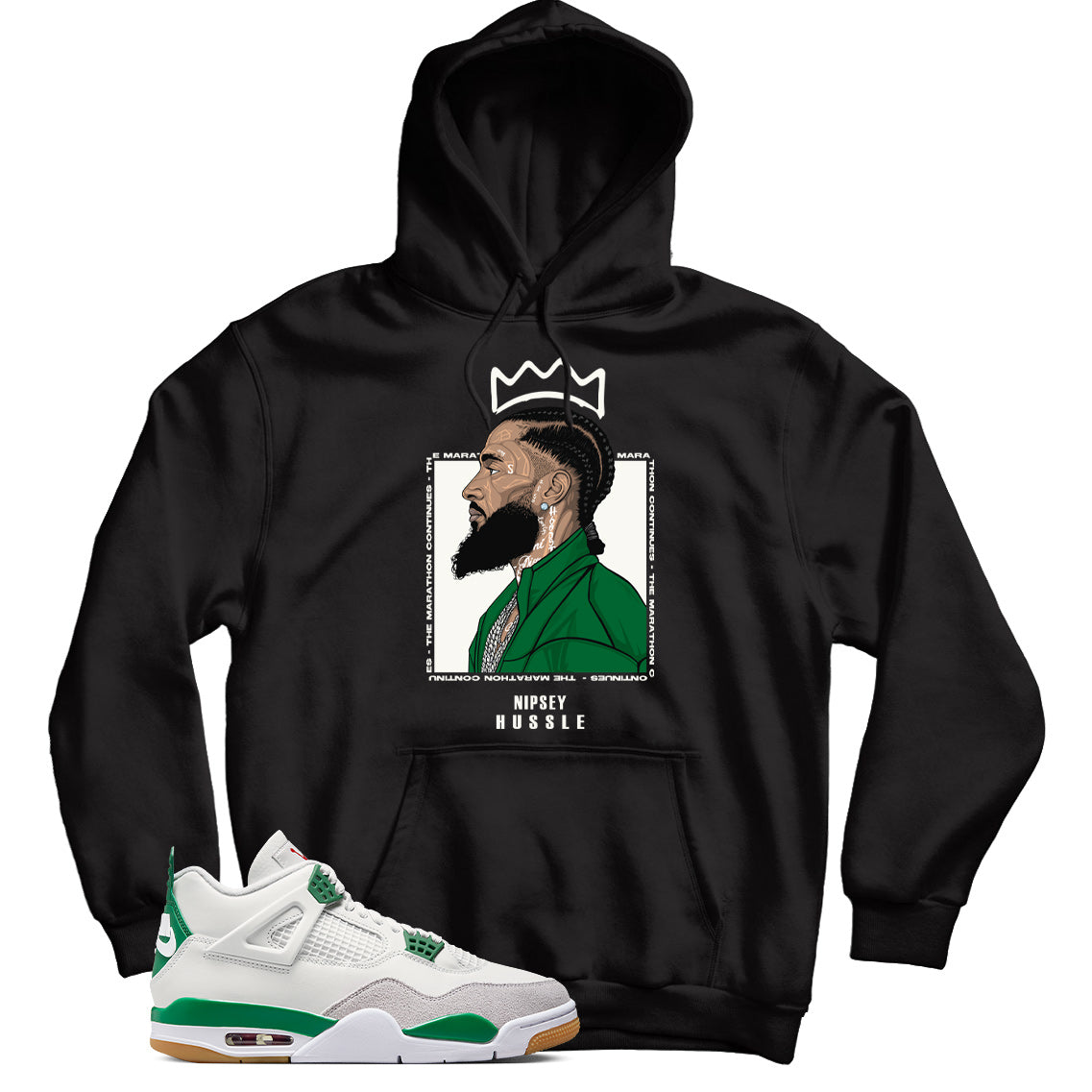 Jordan 4 Pine Green Hoodie
